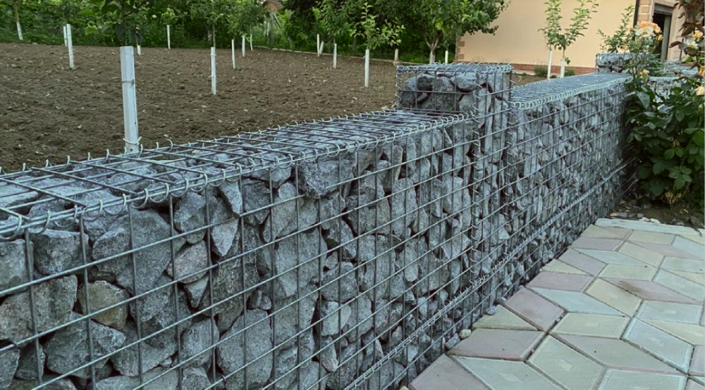 Heavy Duty Wall Wire Mesh Stone Box